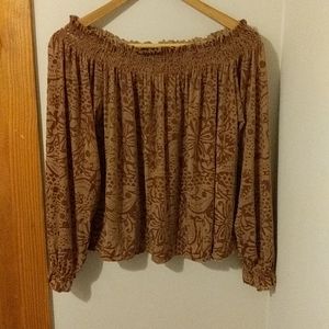Free People Velvet Blouse